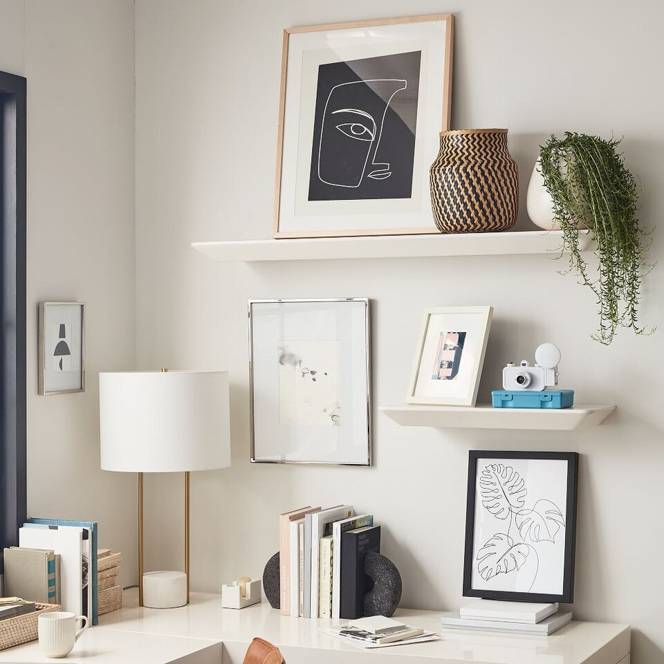 Slim Floating Wall Shelves (91 122 cm) West Elm UK